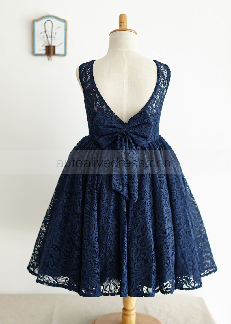 Navy Blue Flowergirl Dresses